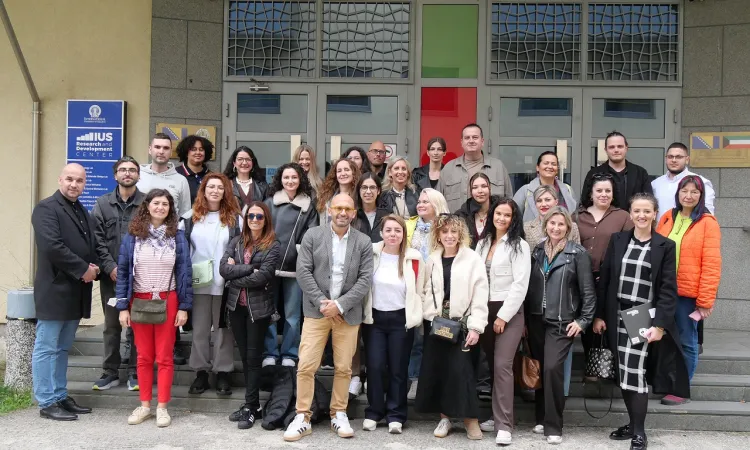 Gençlik Merkezi “Ivan Pavao II” ve TCP Sosyal İnovasyon Laboratuvarı Katılımcıları IUS’u Ziyaret Etti